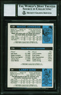 Bird, Erving & Magic Signed 1980 Topps Rookie Card Autos Graded 10! BAS Slab 2