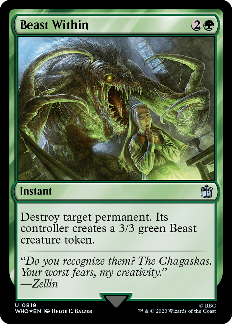 Beast Within (WHO-819) - Doctor Who Foil