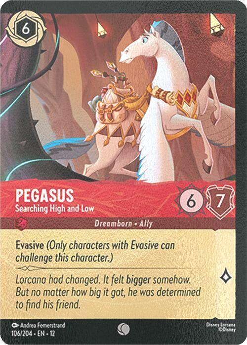 Pegasus - Searching High and Low (Extended Art) - 106/204 [Wilds Unknown] [Cold Foil]