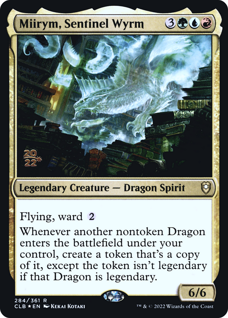 Miirym, Sentinel Wyrm (PRE-284S) - Battle for Baldur's Gate Promos Foil