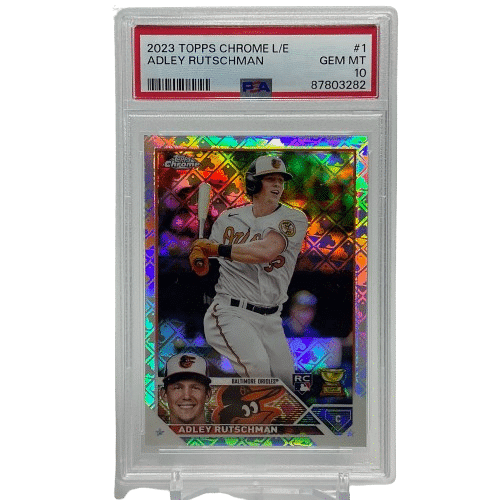 2023 Topps Chrome Adley Rutschman #1 Rookie Logo Refractor PSA 10
