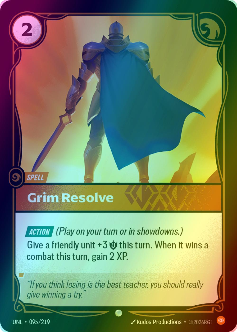 Grim Resolve - 095/219 [Unleashed] [Foil]