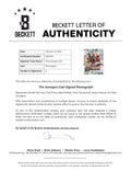 The Avengers Cast (6) Lee, Evans, Ruffalo, Hemsworth +2 Signed 16x20 Photo BAS