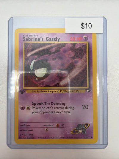 Pokemon Sabrina’s Gastly 1st Edition 93/132