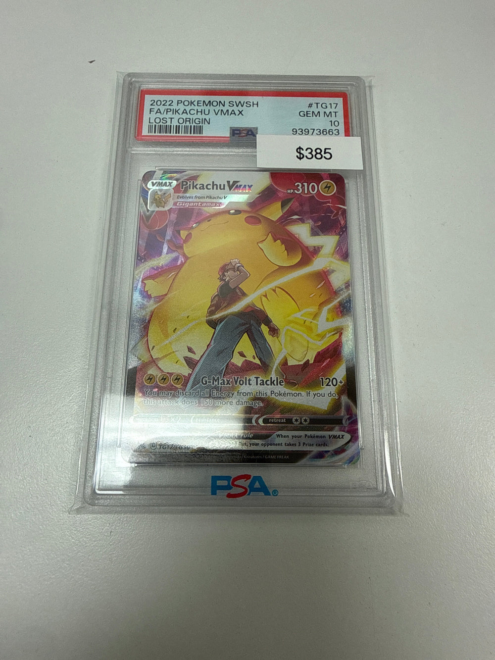 Pokemon Pikachu Vmax #tg17/tg30 PSA 10