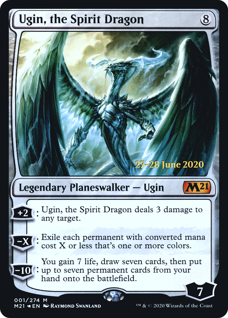 Ugin, the Spirit Dragon (PRE-01S) - Core Set 2021 Promos Foil