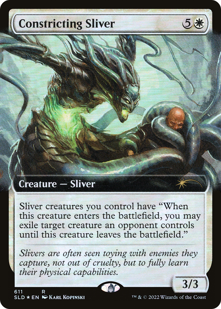 Constricting Sliver (SLD-611) - Secret Lair Drop: (Extended Art) Foil
