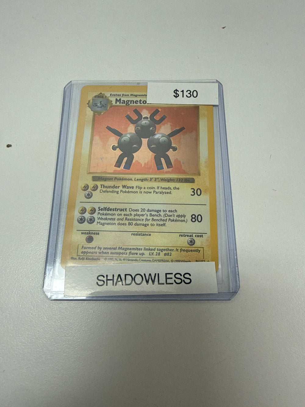 Pokemon Magneton Shadowless Holo #9/102