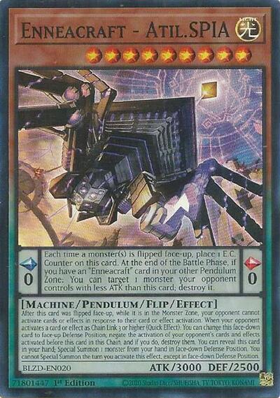 Enneacraft - Atil.SPIA - BLZD-EN020 - Super Rare - 1st Edition