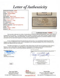 Thomas Edison Authentic Signed & Framed 1929 3.5x8.5 EBR Corp Check JSA #YY85943