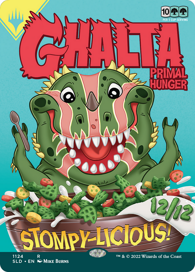Ghalta, Primal Hunger // Ghalta, Primal Hunger (SLD-1124) - Secret Lair Drop (Borderless)