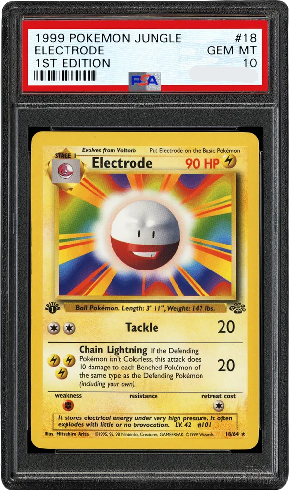 PSA 10 ELECTRODE 1ST EDITION JUNGLE 1999