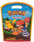 Pokemon Action Color IMAGINE Coloring + Activity Book with Vintage Stickers