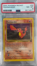 2000 POKEMON ROCKET #50 CHARMANDER PSA 8