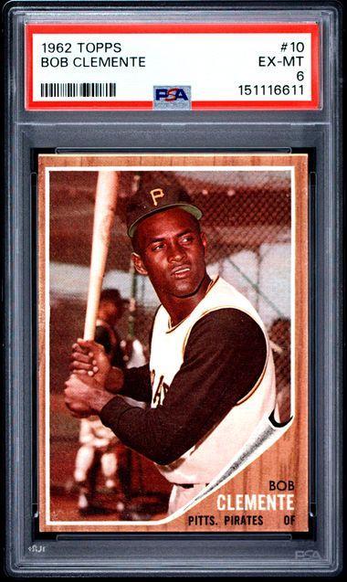 1962 TOPPS #10 BOB CLEMENTE PSA 3