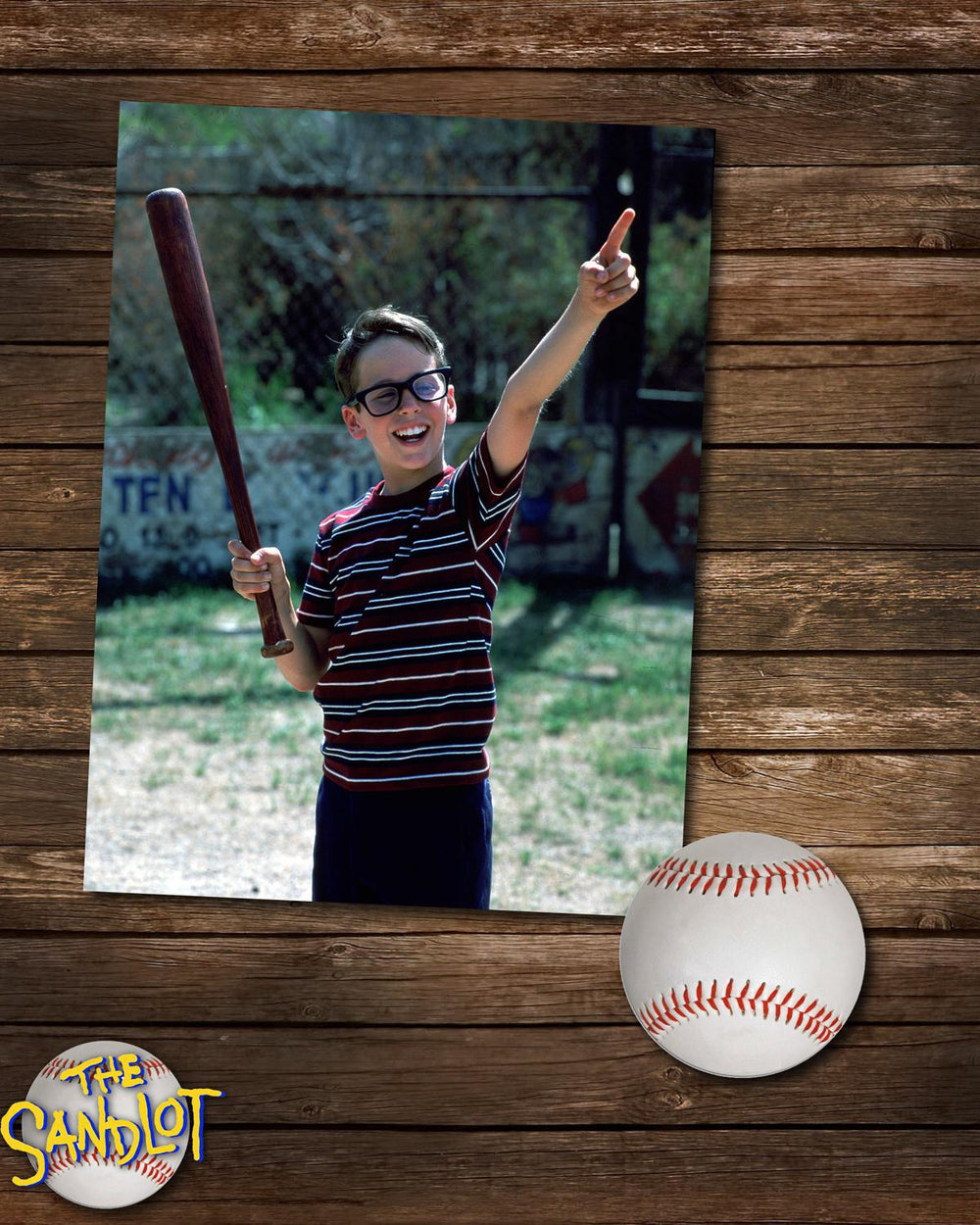 Sandlot "Squints" Autographed Baseball Ticket
