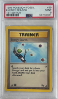 1999 POKEMON FOSSIL ENERGY SEARCH 1ST EDITION #59 PSA 9