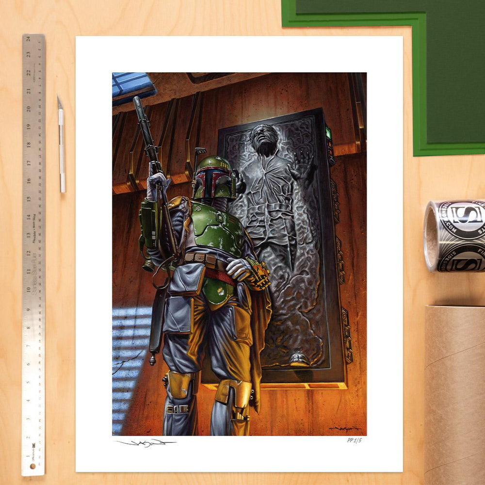 Sideshow Collectibles Star Wars Boba Fett: The Bounty (24" H x 18" W) Art Print by artist Jason Edmiston Limited Edition of 350