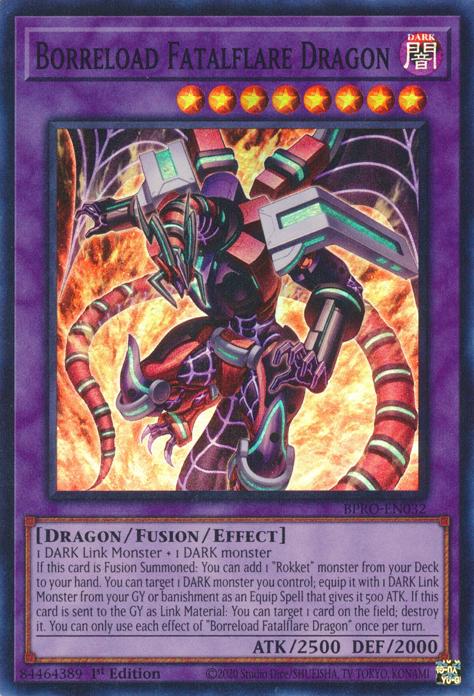 Borreload Fatalflare Dragon - BPRO-EN032 - Super Rare - 1st Edition