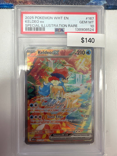 Pokemon Keldeo ex 167/086 PSA 10