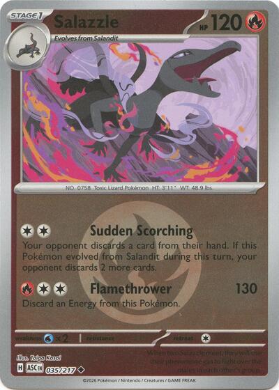 Salazzle - Energy Symbol Pattern - 035/217 - Uncommon [me025-035] [Reverse Holo]