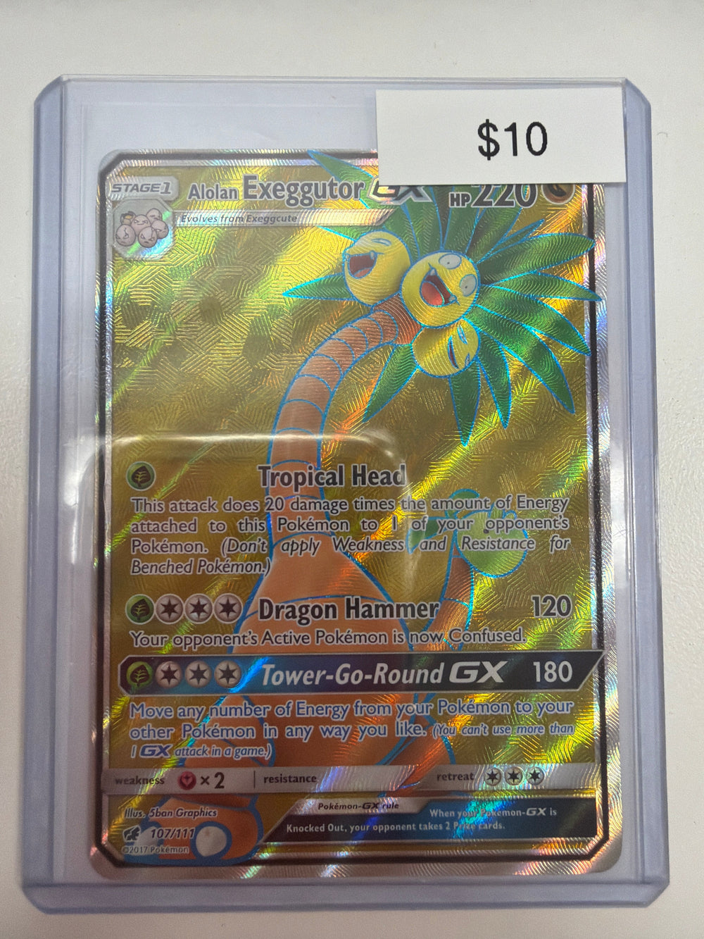 Pokemon Alolan Exeggutor GX 107/111