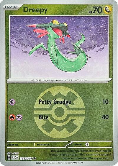 Dreepy - Quick Ball - 158/217 - Common [me025-158] [Reverse Holo]