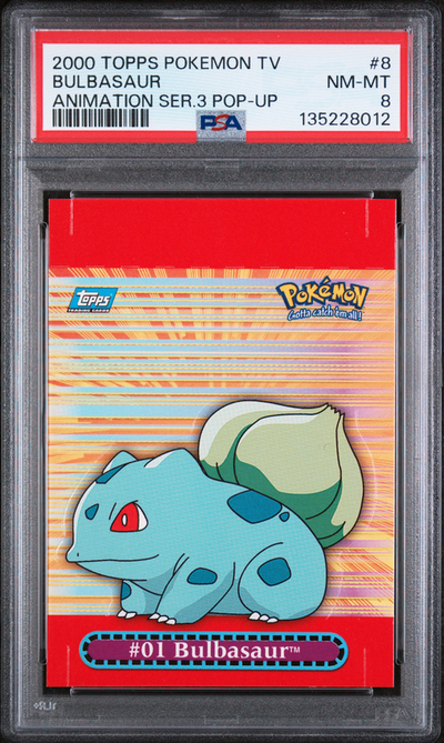 PSA 8 BULBASAUR ANIMATION SER.3