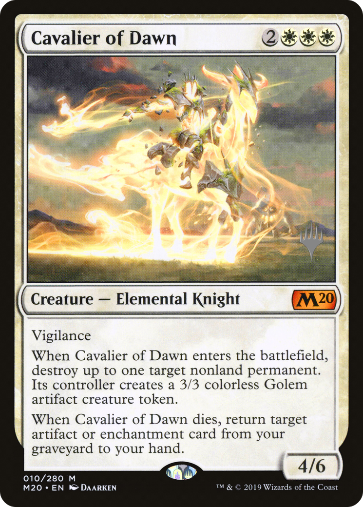 Cavalier of Dawn (PPM20-10P) - Core Set 2020 Promos Foil
