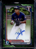 2024 Bowman Chrome Yolfran Castillo #CPA-YC Autograph Reptillian Green /99