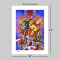 Sideshow Collectibles Secret Wars: Battleworld #1 (24" H x 18" W) Art Print by artist Felipe Massafera Limited Edition of 250