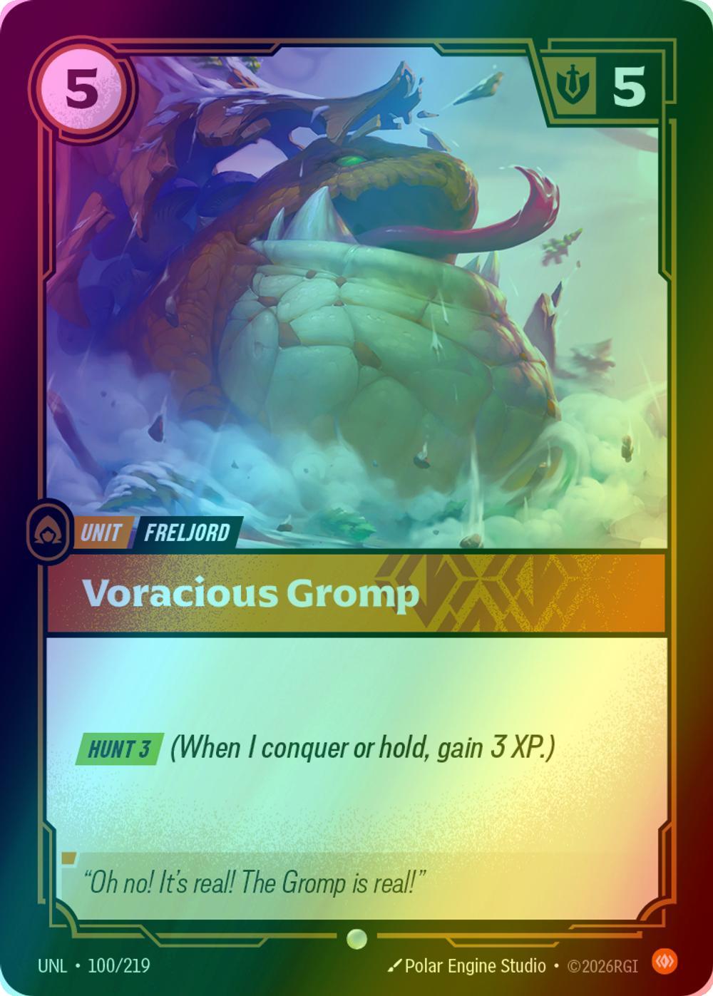 Voracious Gromp - 100/219 [Unleashed] [Foil]