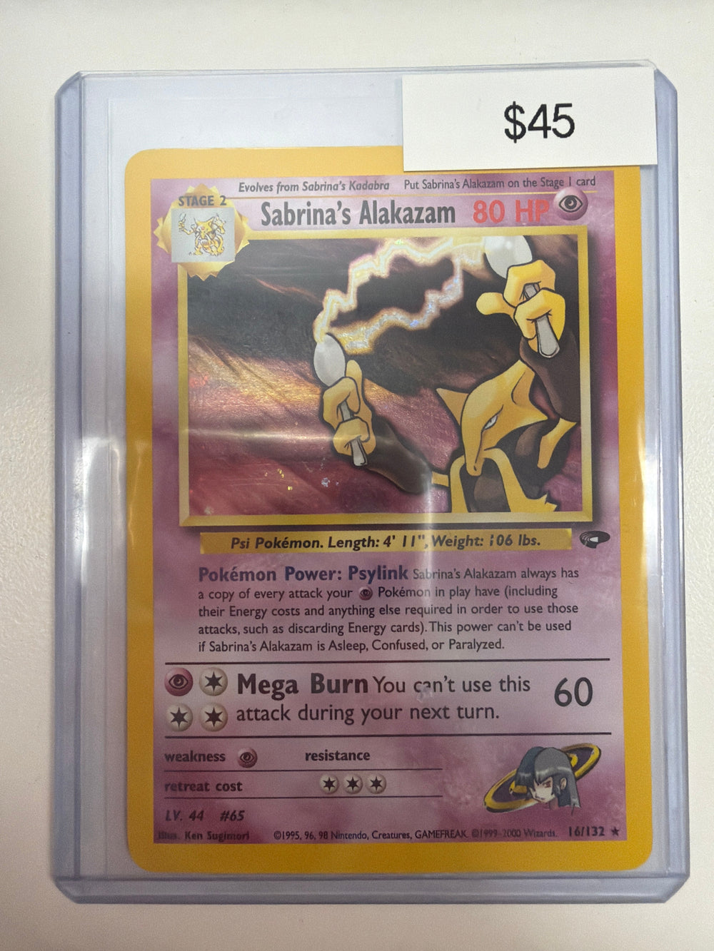 Pokemon Sabrina’s Alakazam 16/132