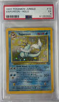 1999 POKEMON JUNGLE VAPOREON - HOLO #12 PSA 5