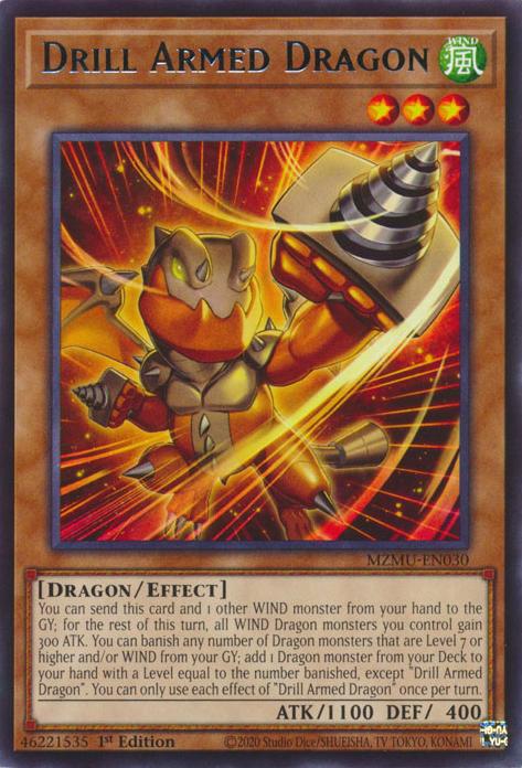 Drill Armed Dragon - MZMU-EN030 - Rare - 1st Edition