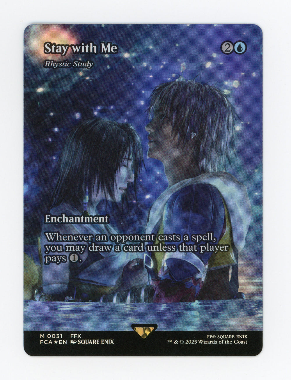 Stay with Me - Rhystic Study — Borderless|Foil — ID 17758