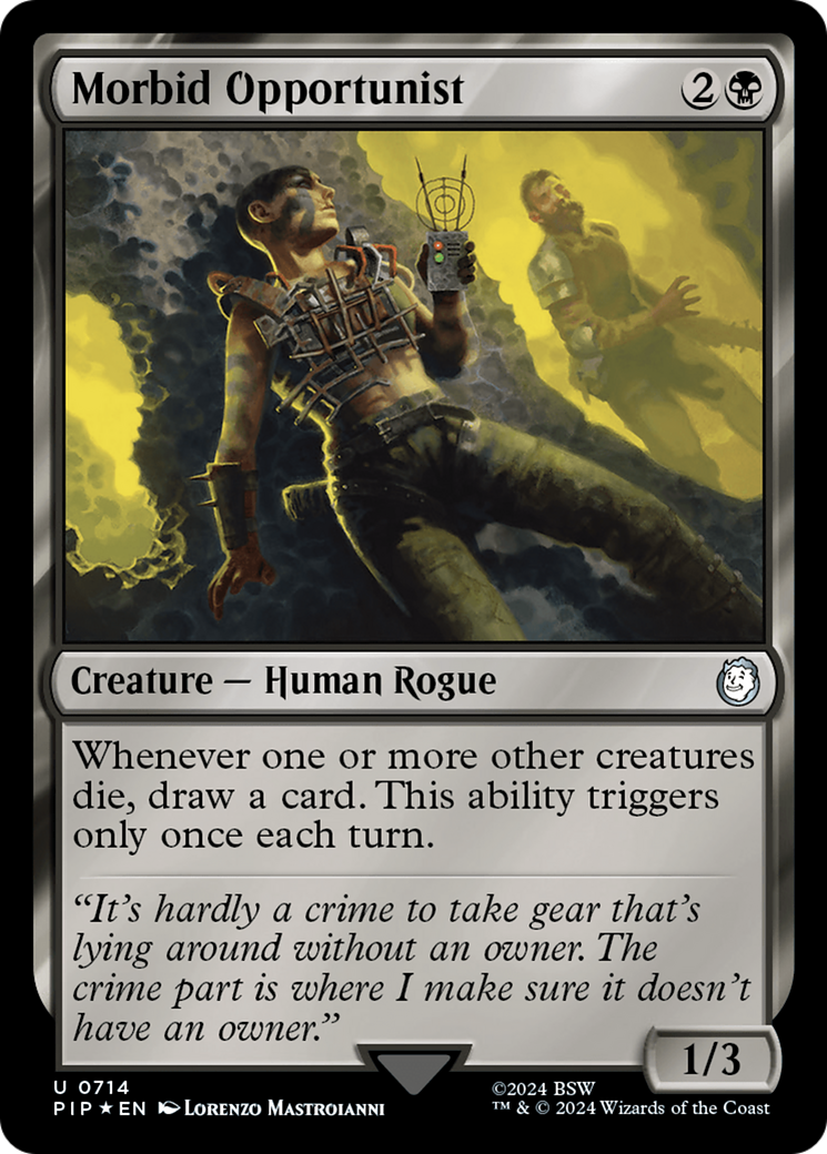 Morbid Opportunist (PIP-714) - Fallout Foil