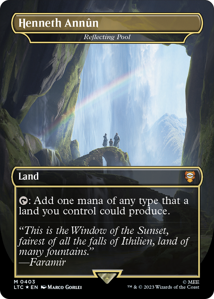 Reflecting Pool (LTC-403) - Tales of Middle-earth Commander / Henneth AnnÃ»n (Borderless) Foil