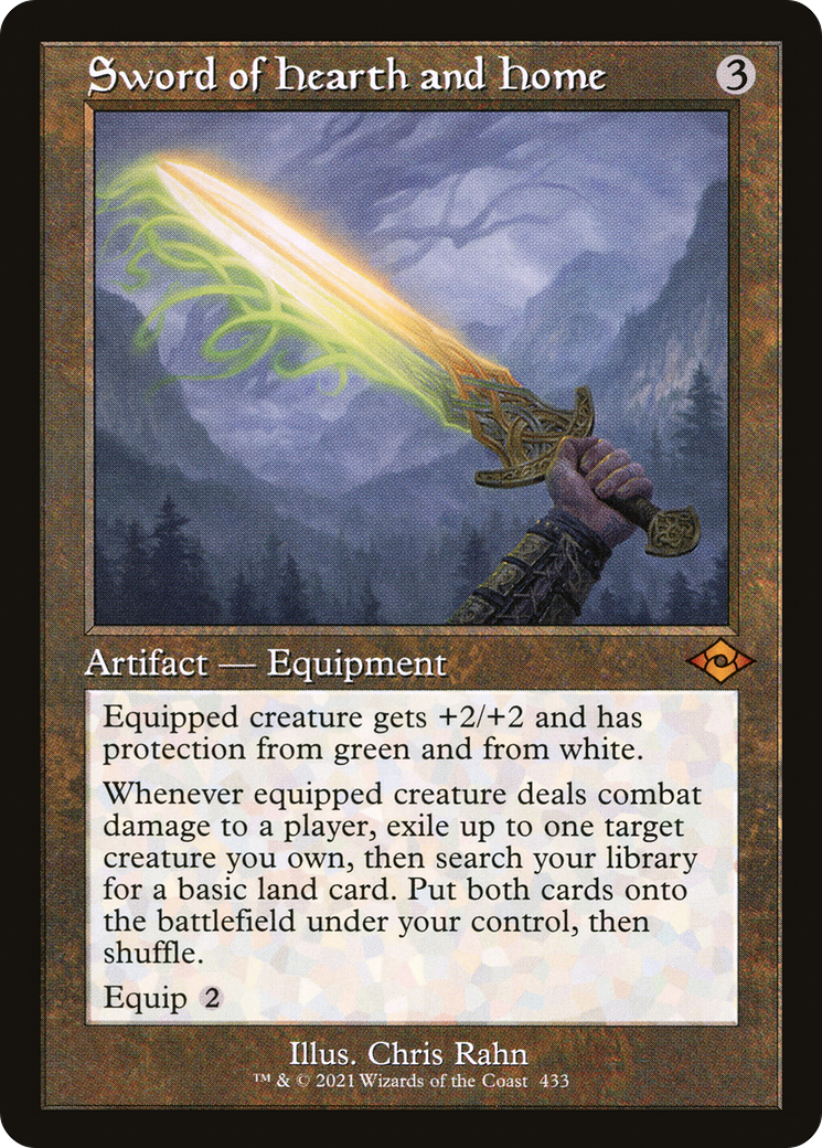 Sword of Hearth and Home (MH2-433) - Modern Horizons 2 Etched Foil