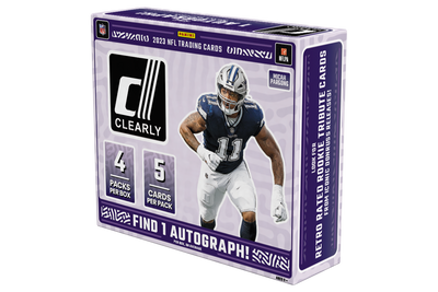 2023 Panini Clearly Donruss Football Hobby 16 Box Case
