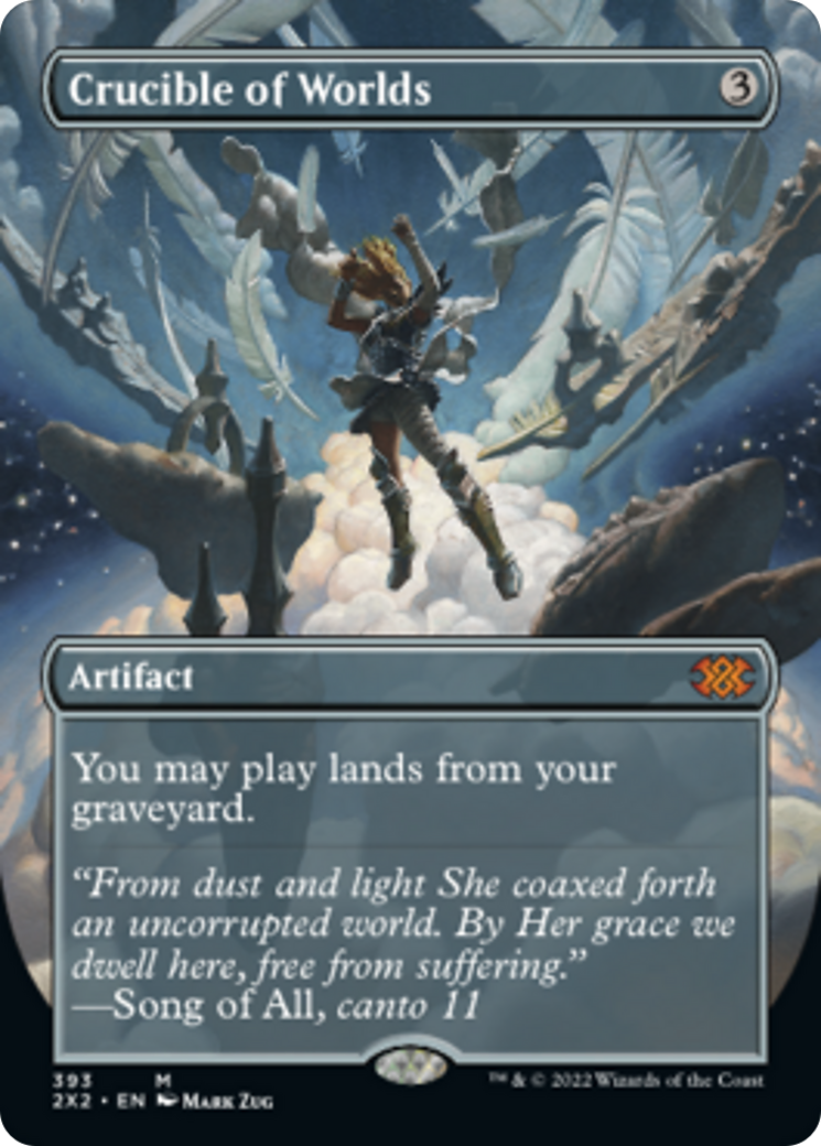 Crucible of Worlds (2X2-393) - Double Masters 2022 (Borderless) Foil
