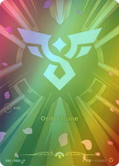 Order Rune (Alternate Art) - R06b [Unleashed] [Foil]