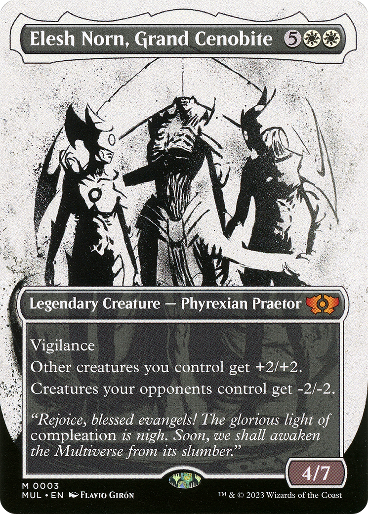 Elesh Norn, Grand Cenobite (MUL-003) - Multiverse Legends: (Showcase) (Borderless) Foil