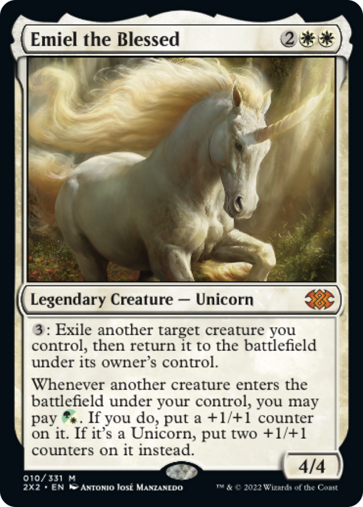 Emiel the Blessed (2X2-010) - Double Masters 2022 Foil
