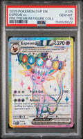 2025 POKEMON SVP EN-SV BLACK STAR PROMO 175 ESPEON EX PRISMATIC EVOLUTIONS PREMIUM FIGURE COLLECTION PSA 10