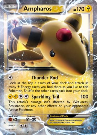 Ampharos EX (27/98) - XY  Ancient Origins Holofoil