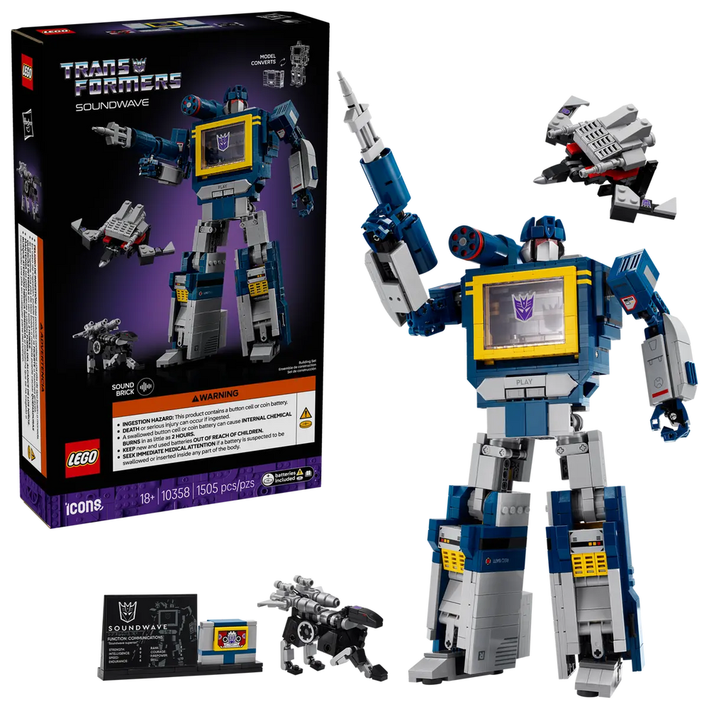 LEGO Icons - Transformers: Soundwave - #10358 (Includes Lego Sound Brick)