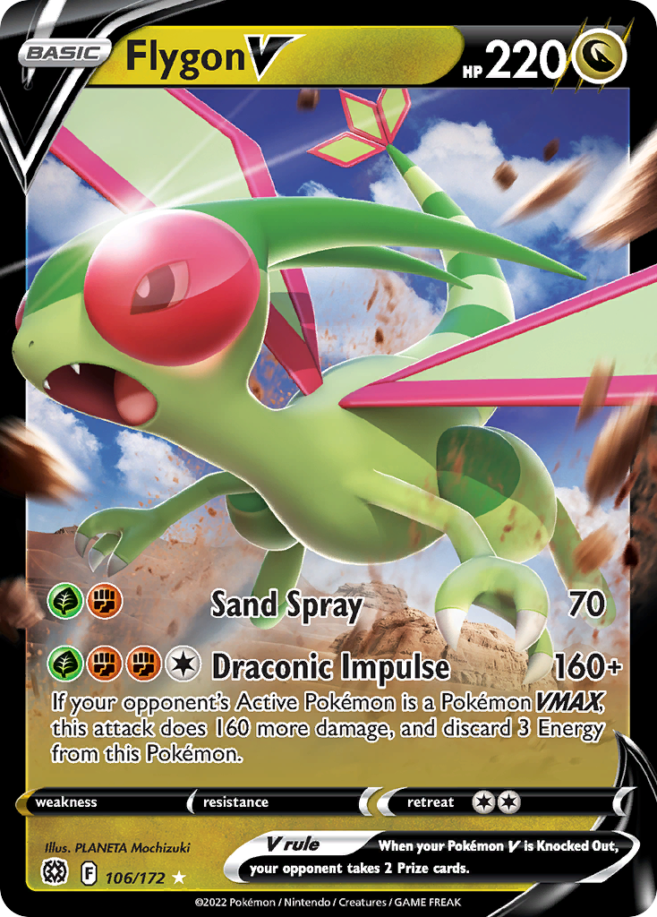 Flygon V 106 172 Brilliant Stars Holofoil