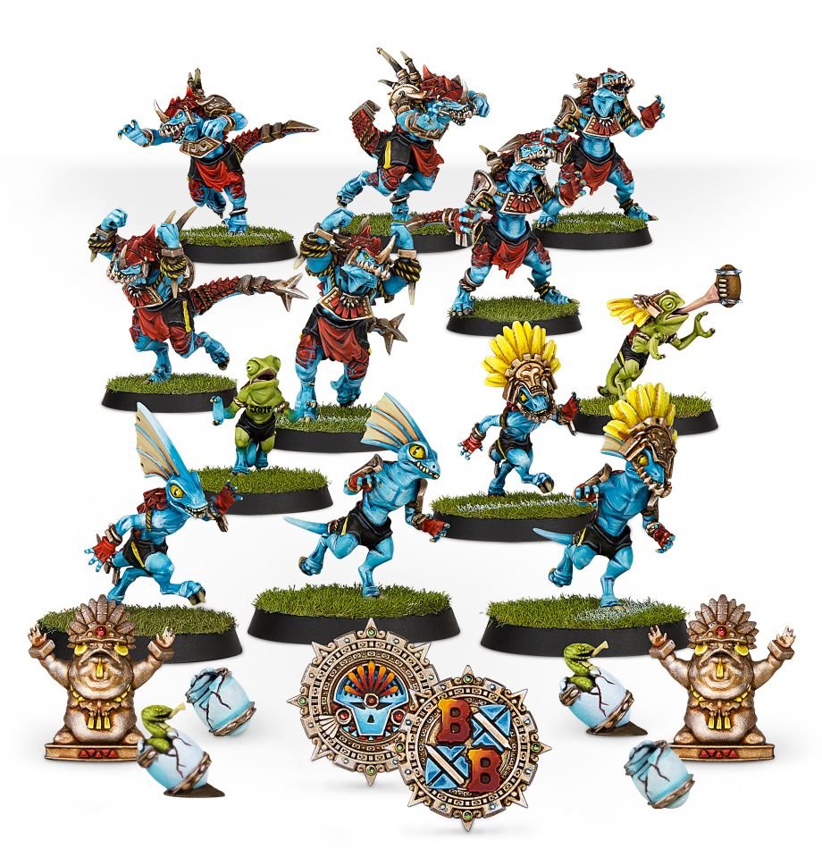 Lizardmen Blood Bowl Team - Gwaka'moli Crater Gators