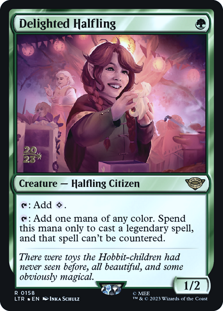 Delighted Halfling (PRE-158S) - Tales of Middle-earth Promos Foil